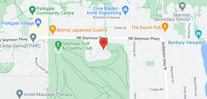 map of 111 4001 MT SEYMOUR PARKWAY